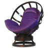 Кресло-качалка "Челси" венге с подушкой Purple арт.15250P