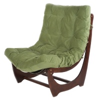 Кресло "Барелли" венге с подушкой Green
